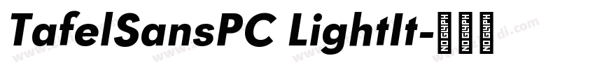 TafelSansPC LightIt字体转换